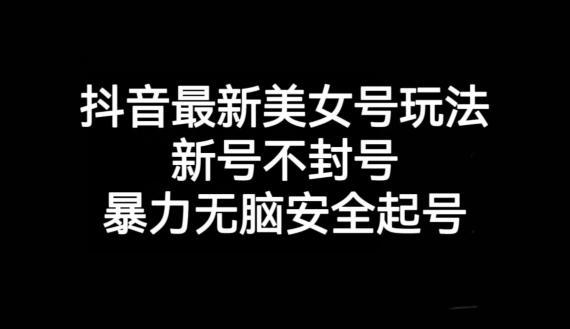 抖音最新美女号玩法，新号不封号，暴力无脑安全起号【揭秘】-康仁安资源