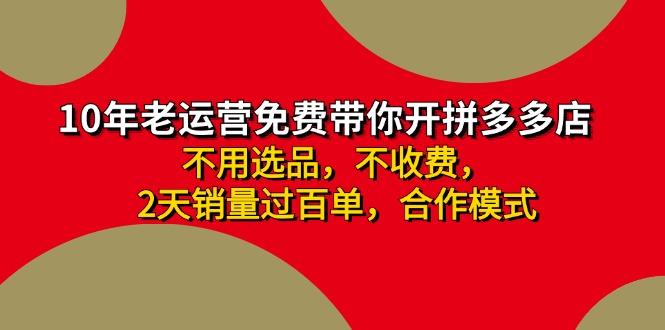 拼多多-合作开店日入4000+两天销量过百单，无学费、老运营教操作、小白...-康仁安资源