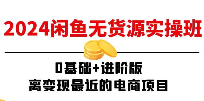 2024闲鱼-无货源实操班：0基础+进阶版，离变现最近的电商项目(15节-康仁安资源