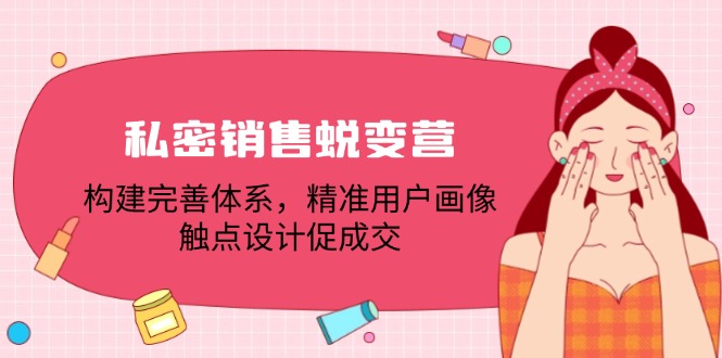 私密销售蜕变营：构建完善体系，精准用户画像，触点设计促成交-康仁安资源
