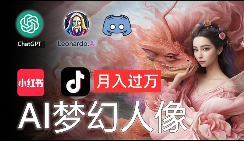 AI摄影梦幻人像：零基础也能月入过万的秘密【揭秘】-康仁安资源