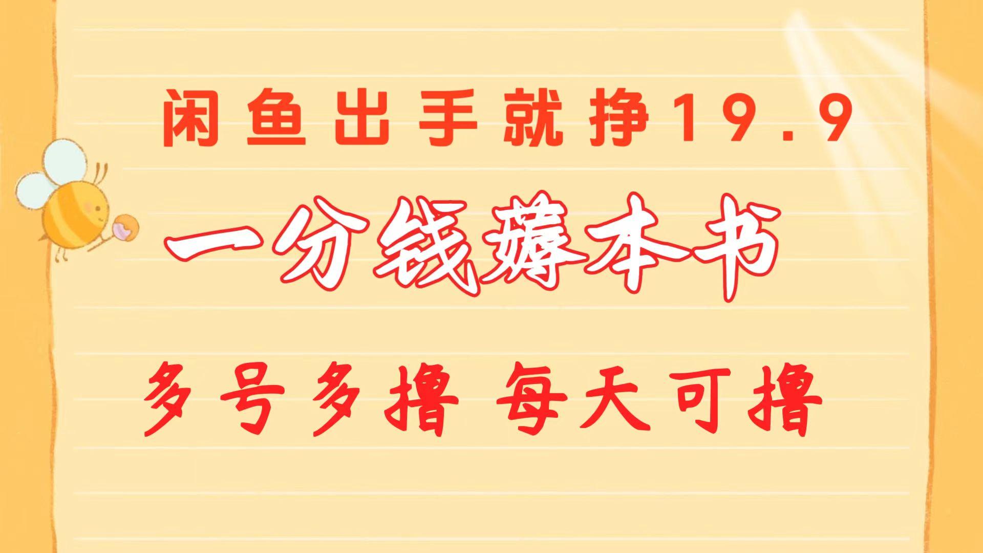 一分钱薅本书 闲鱼出售9.9-19.9不等 多号多撸  新手小白轻松上手-康仁安资源