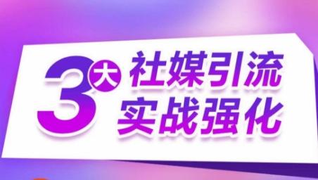 3大社媒引流实战强化，多渠道站外引流，高效精准获客，订单销售额翻倍增长-康仁安资源