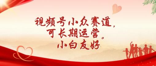 视频号小众赛道，可长期运营，小白友好【揭秘】-康仁安资源