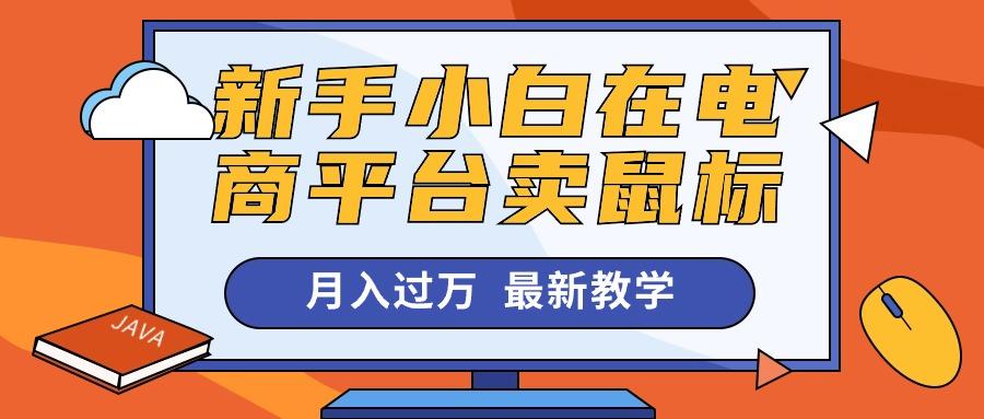 新手小白在电商平台卖鼠标月入过万，最新赚钱教学-康仁安资源
