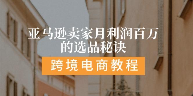 亚马逊卖家月利润百万的选品秘诀:  抓重点/高利润/大方向/大类目/选品...-康仁安资源