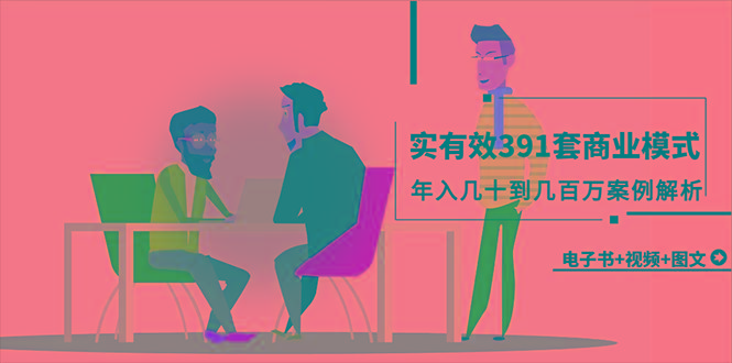 (9607期)真实有效391套商业模式，年入几十到几百万案例解析(电子书+视频+图文)-康仁安资源