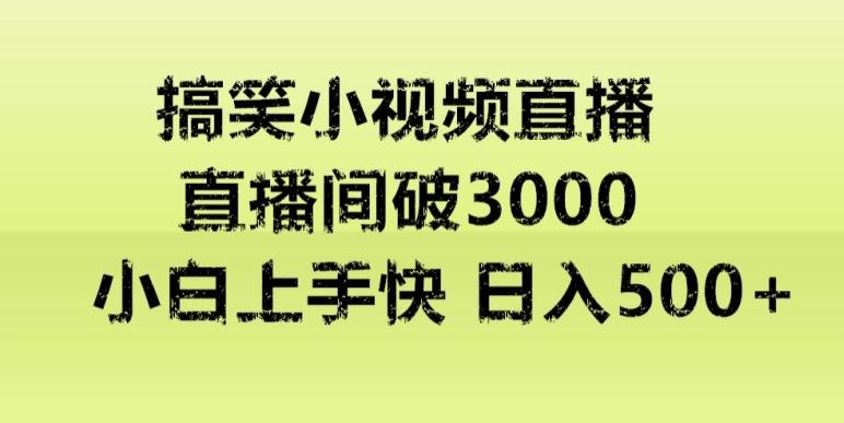 快手直播搞笑小视频解说，适合批量矩阵，日入300-500+-康仁安资源