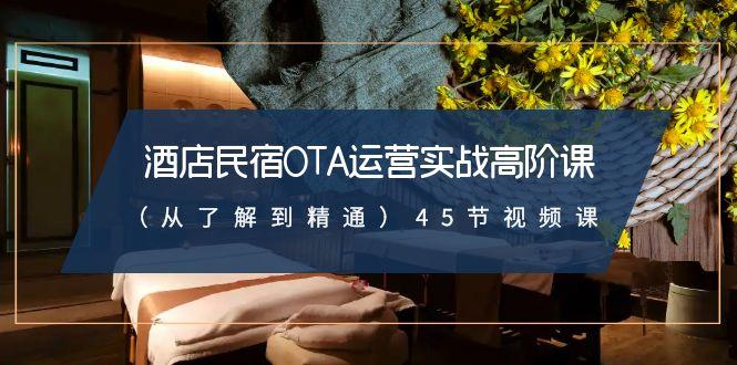 酒店民宿OTA运营实战高阶课(从了解到精通)45节视频课-康仁安资源
