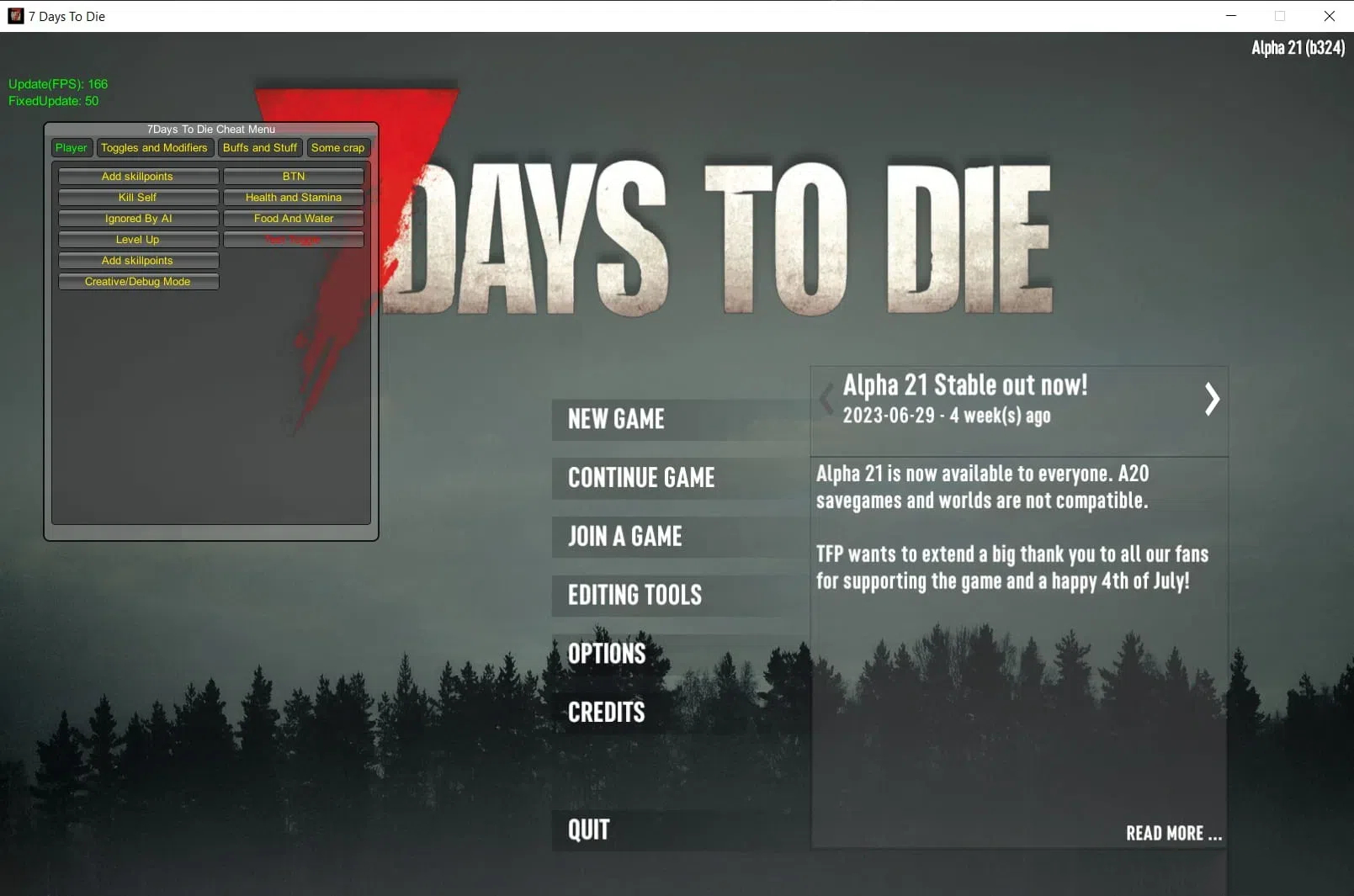 7 Days to Die 七日杀多功能修改器 v1.1.3.105 免费版-康仁安资源