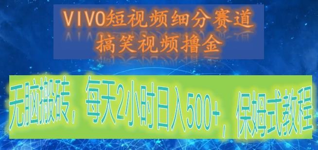 VIVO短视频细分赛道,搞笑视频撸金,无脑搬砖,每天2小时日入500+,保姆式教程-康仁安资源