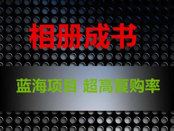 相册成书，蓝海项目，认真操作月入过万【揭秘】-康仁安资源