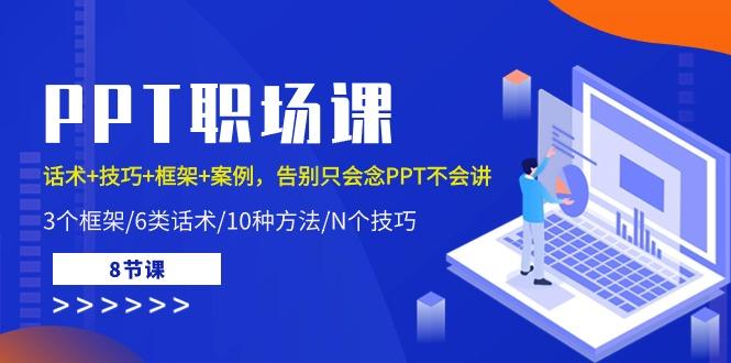 PPT职场课：话术+技巧+框架+案例，告别只会念PPT不会讲(8节课)-康仁安资源