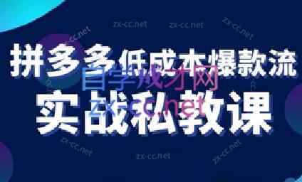 卡卡老师·拼多多低成本爆款流实战私教课-康仁安资源